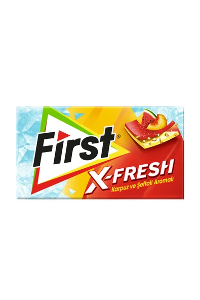 First X-Fresh Şeftali Karpuz Aromalı Sakız 27 G ürün görseli 1