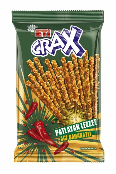 Eti Crax Patlayan Çubuk Kraker 50gr Baharatlı 18 Adet ürün görseli 1