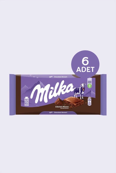 Milka Çikolata Rüyası 100gr - 6 adet ürün görseli 1