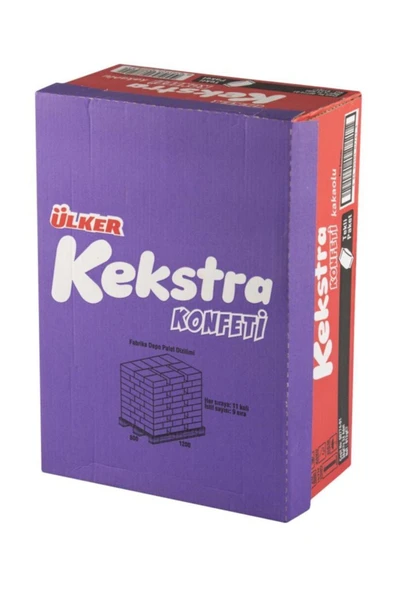 Ülker Kekstra Konfeti Çikolata Soslu Kakaolu Kek 38 Gr 24 Adet ürün görseli 1