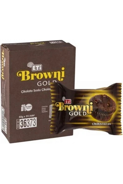 Eti BROWNI GOLD KAKAOLU 45G 24 LÜ 1 KUTU ürün görseli 1