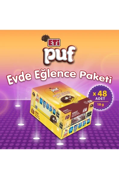 Eti Puf Kakaolu 18gr X 48 Adet ürün görseli 1