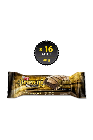 Eti Browni İntense Gold Çikolatalı Kek 48 g x 16 Adet ürün görseli 1