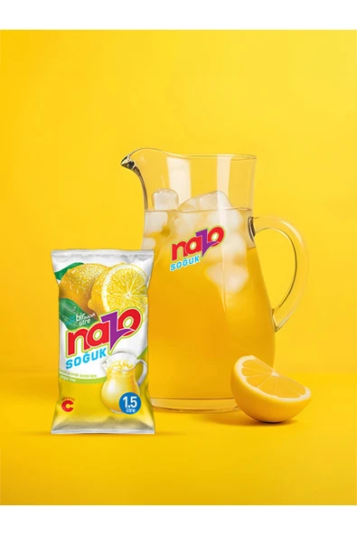 NAZO Limon Aromalı Içecek Tozu 9 gr 24'lü ürün görseli 1