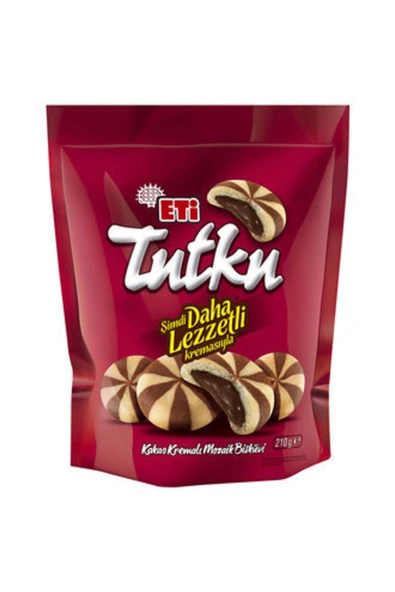 Eti Tutku Torba Kakao Kremalı Mozaik Bisküvi 210 G ( 10 Adet ) ürün görseli 1