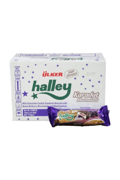 Ülker Halley Karadut Marmelatlı 74 Gr (24 Adet) ürün görseli 1