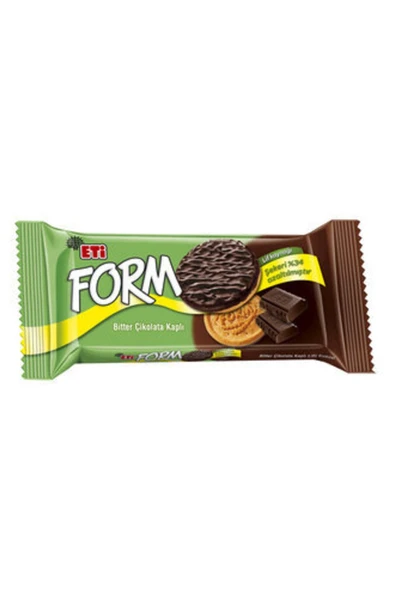 Eti Form Bitter Çikolata Kaplı Lifli Bisküvi 50 Gr x 10 Adet ürün görseli 1