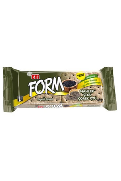 Eti Form Mahlep Chialı Çörekotlu Kepekli Bisküvi 40g 5 * Adet ürün görseli 1