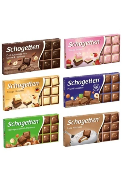 Schogetten Alman Çikolata 6 Çeşit 10 gr ürün görseli 1