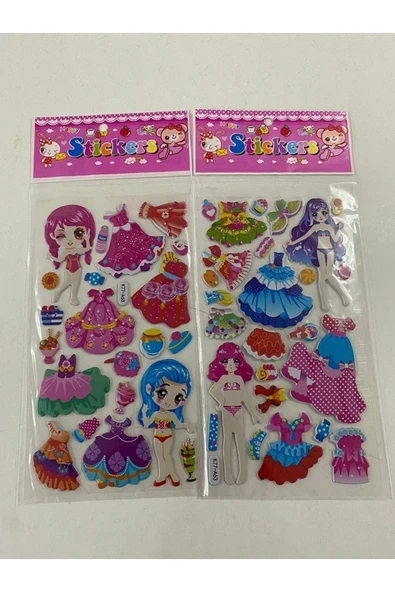 BONBON Giydirmeli 2'li Bebek Kabartmalı Sticker ürün görseli 1