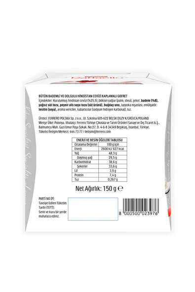 Raffaello Çikolata 15'li 150 Gr - Resim 2