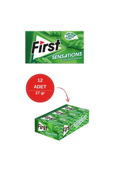 First Sensations Yeşil Nane 27Gr 12 ADET ürün görseli 1