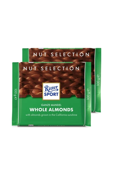 Ritter Sport Whole Almonds 100 G X 2 ürün görseli 1