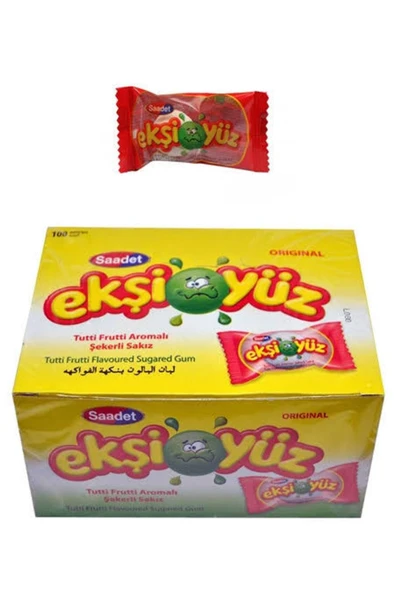 SAADET Ekşiyüz Sakız 10 Adet Tutti Furitti Aromalı ürün görseli 1