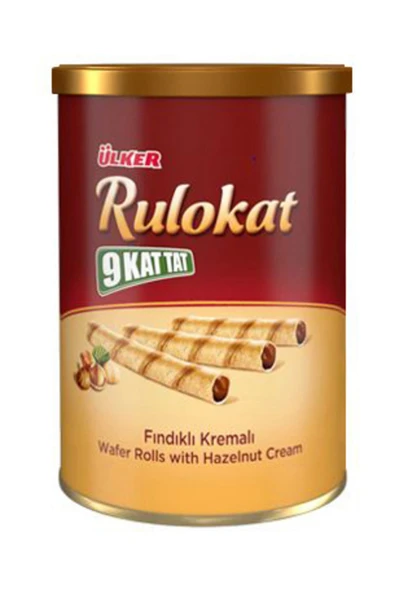 Ülker 9 Kat Tat Rulokat Fındıklı Rulo Gofret 170G ürün görseli 1