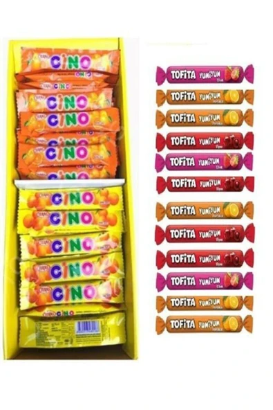 Teras Cino Çikolata 10 gr 100 Adet Kent Yumiyum Şeker 10 Adet Karma Paket ürün görseli 1