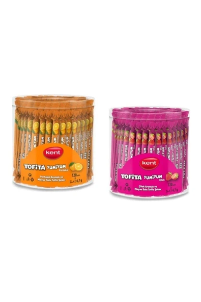 Tofita Yumiyum 2'li Paket- Çilek&portakal - 240 Adet ürün görseli 1