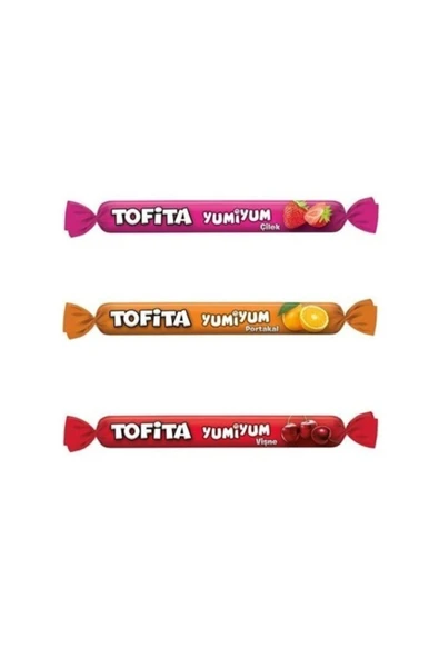 Tofita Yumiyum 120 Li Karışık Kutu. Çilek + Portakal + Vişne ürün görseli 1