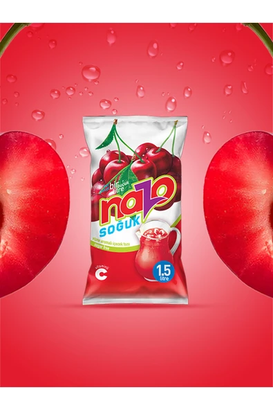 NAZO 9gr Vişne Aromalı Toz Içecek 24'lü ürün görseli 1