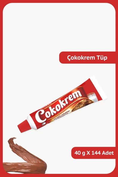 Ülker ÇOKOKREM Tüp - 40 gram - 144 Adet ürün görseli 1