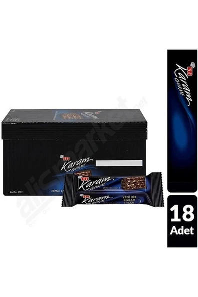 Eti Karam Gurme Bitter Çikolatalı Gofret 50 Gr X 18 ürün görseli 1