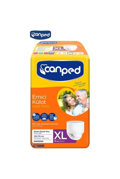 Canped Emici Külot 8 Adet // Xl Bel Ölçüsü : 130 - 170 Cm ürün görseli 1