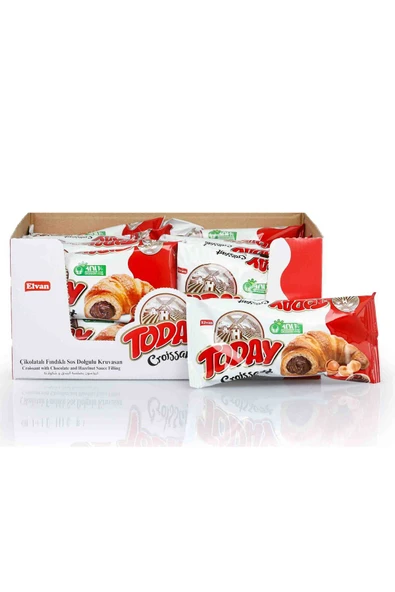 Elvan Today Kruvasan Çikolatalı 40 Gr. 20 Adet (1 Kutu) ürün görseli 1