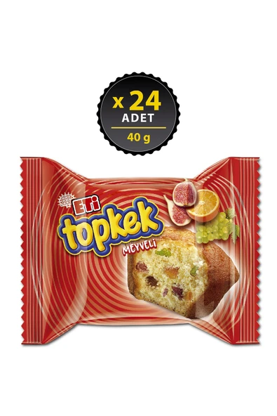 Eti Topkek Meyveli Kek 40 g x 24 Adet ürün görseli 1