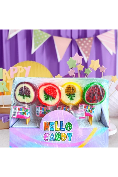 roofdepo Hello Candy Lolipop 48'li - Resim 2