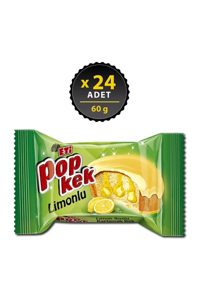 Eti Popkek Limonlu Kek 60 g x 24 Adet ürün görseli 1