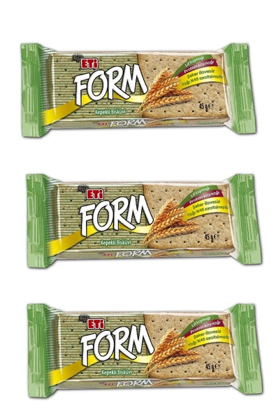 Eti Form Kepekli Bisküvi 45 G X 3 Adet ürün görseli 1