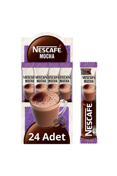 Nescafe 3'ü 1 Arada Hazır Kahve Mocha 17 g x 24 Adet ürün görseli 1