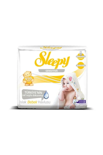 Sleepy Sensitive Islak Havlu 3x50 150 Yaprak - Resim 2
