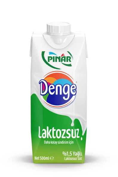 Pınar Denge Laktozsuz Süt 500 ml x 12'li ürün görseli 1