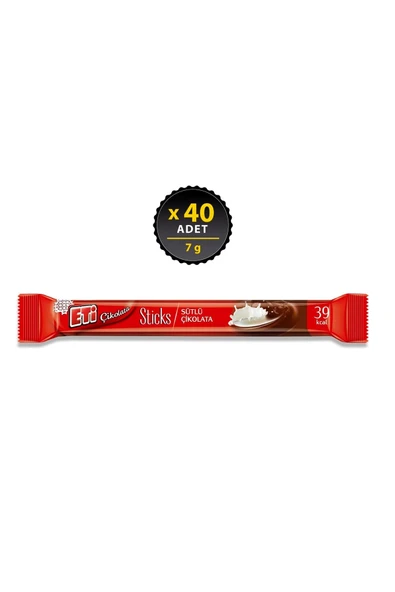 Eti Çikolata Sticks Sütlü Çikolata 7 gr X 40 Adet ürün görseli 1