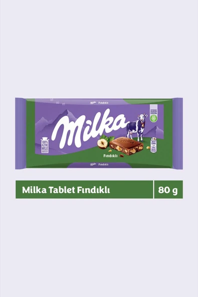 Milka Fındıklı Çikolata 80gr - 5 adet - Resim 2