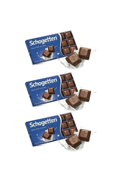 Schogetten Alpine Milk Chocolate 10 gr X 3 Adet ürün görseli 1