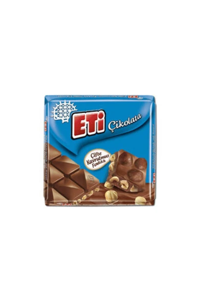 CIKOLATA Eti Fındıklı Kare Çikolata 60 G ( 10 Adet ) ürün görseli 1