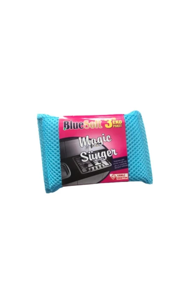 Karadağ Bluesoft Magic Bulaşık Süngeri Renkli 3 Lü 1 Paket X (3 Adet) ürün görseli 1