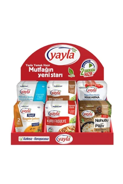 Yayla Hazır Yemek 24'lü Karma Paket ( 6 Çeşit ) ürün görseli 1