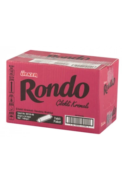 Ülker Rondo Çilek Aromalı 61 Gr. (24 Adet) ürün görseli 1