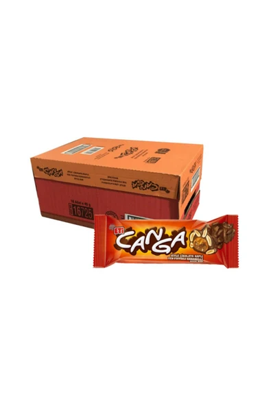 Eti Canga Yer Fıstıklı Karamelli Çikolata Bar / 16 Adet / 45 Gr ürün görseli 1