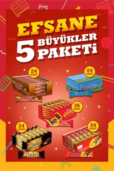 Ülker 5 Büyükler Paket Seti ürün görseli 1
