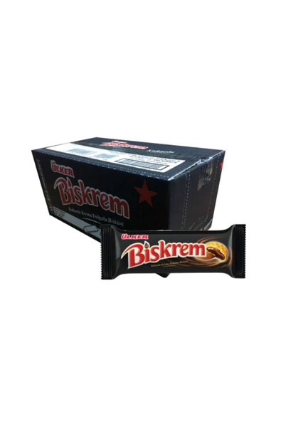 Ülker Biskrem Kakao Krema Dolgulu Bisküvi / 18 Adet / 100 Gr ürün görseli 1