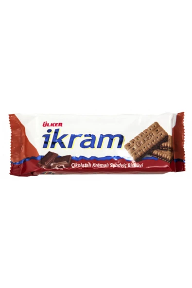 Ülker Ikram Çikolata Kremalı Sandviç Bisküvi 84 gr X 24 Adet ürün görseli 1