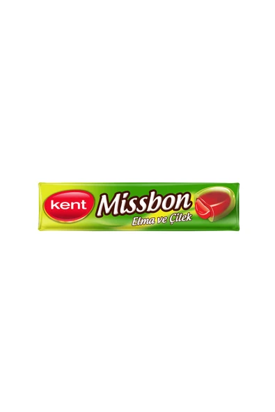 KENT Missbon Elma ve Çilek Aromalı Şeker 43gr x 24 Adet ürün görseli 1