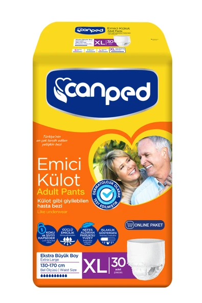 Canped Emici Külot Extra Büyük Boy Large 30 Adet ürün görseli 1