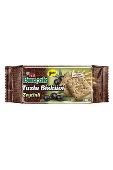 Eti Burçak Tuzlu Zeytinli Bisküvi 91 G ( 10 Adet ) ürün görseli 1