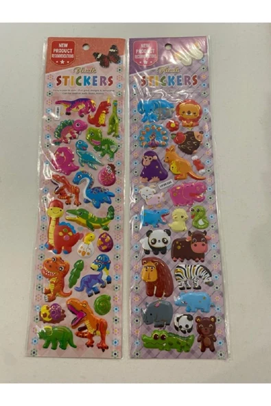 sticker Kabartmalı Fashion Hayvanlar 2'li Set ürün görseli 1