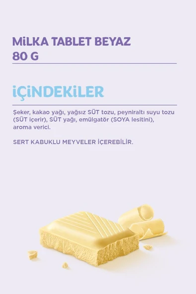Milka Beyaz Çikolata 80gr - 6 adet - Resim 7